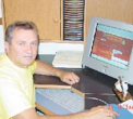 Richard reviewing project details